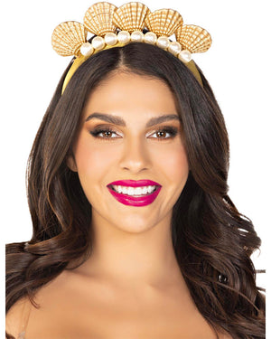 Pearl Shell Mermaid Crown Headband