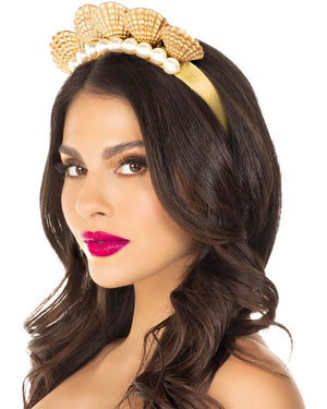 Pearl Shell Mermaid Crown Headband