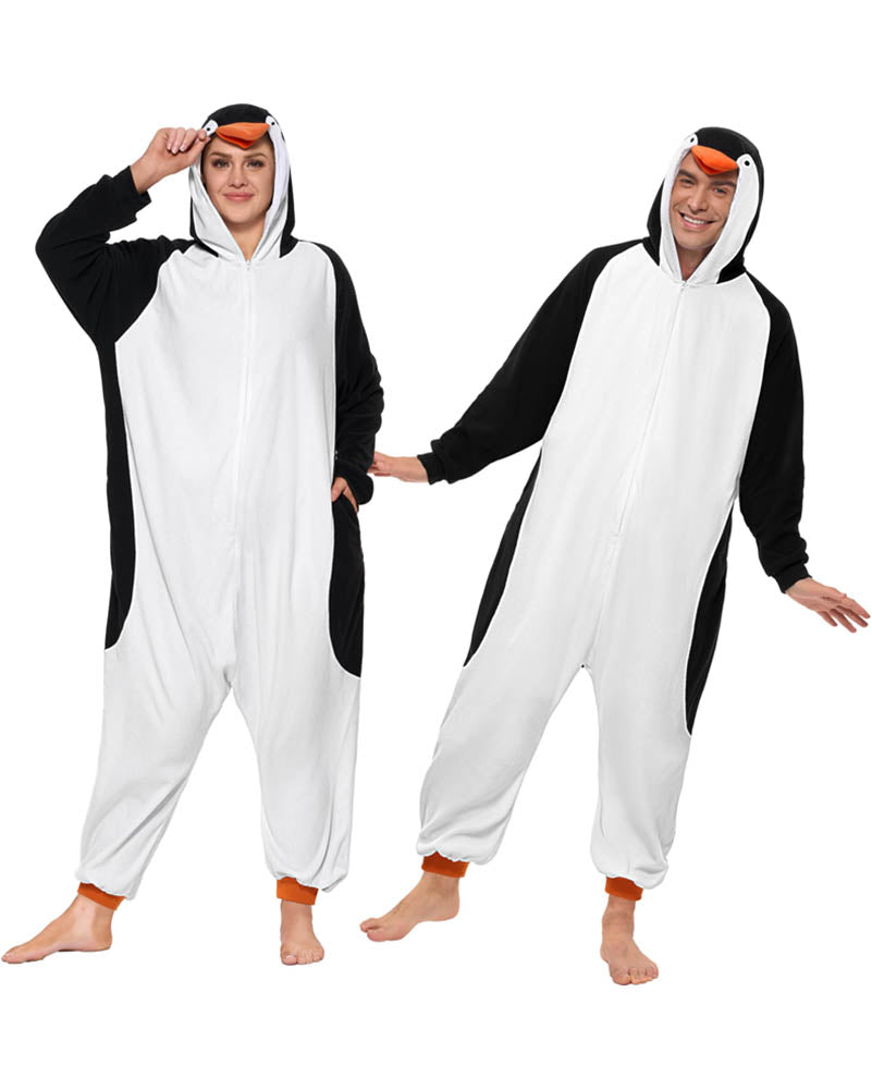 Penguin Hooded Adult Jumpsuit