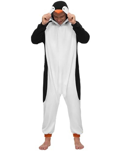 Penguin Hooded Adult Jumpsuit