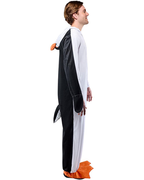 Penguin Plush Onesie Mens Costume