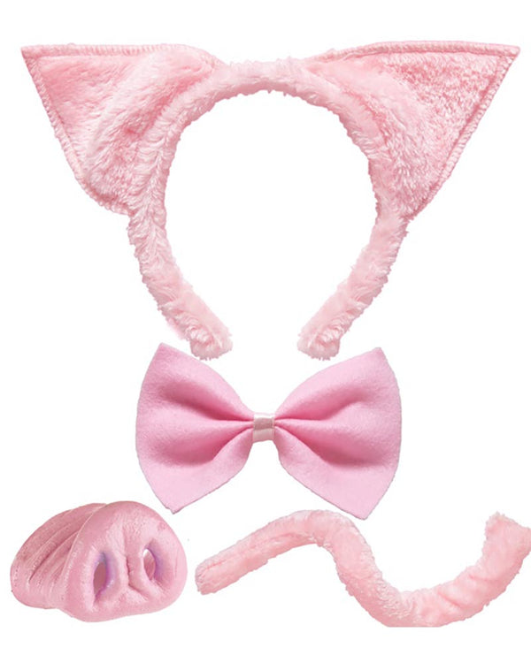 Pig Ears Nose Bow Tie and Tail Set