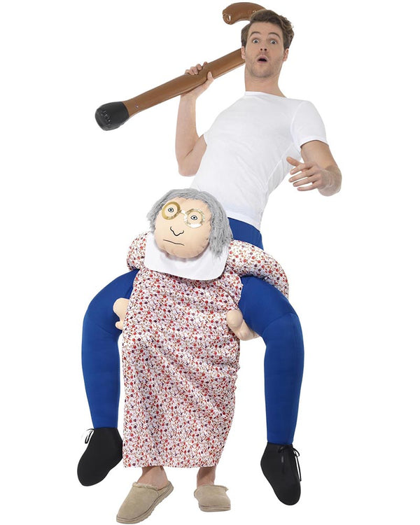 Piggyback Grandma Adult Costume