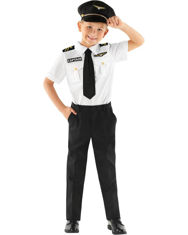 Pilot Uniform Kids Costume
