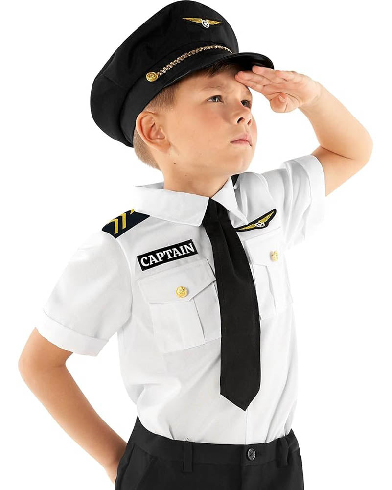 Pilot Uniform Kids Costume