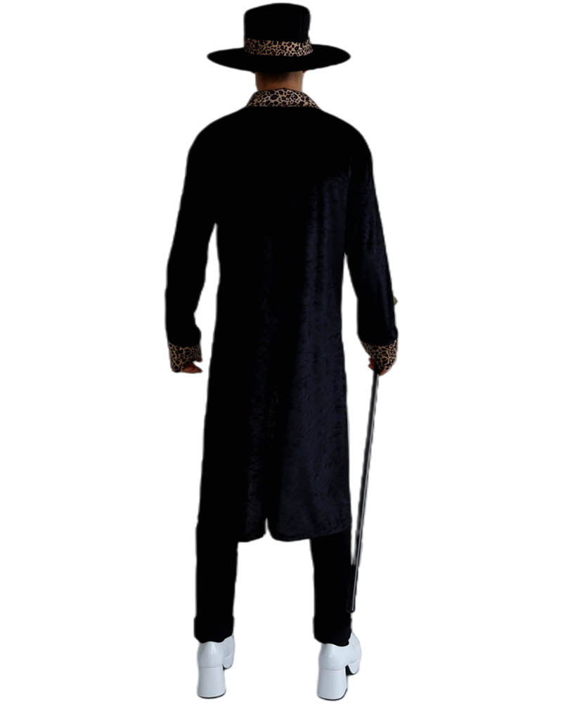 Pimp Coat and Hat Mens Costume