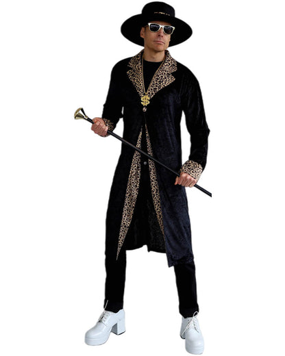 Pimp Coat and Hat Mens Costume