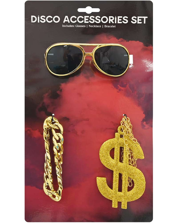 Pimp Glasses Necklace and Bracelet Accessory Set