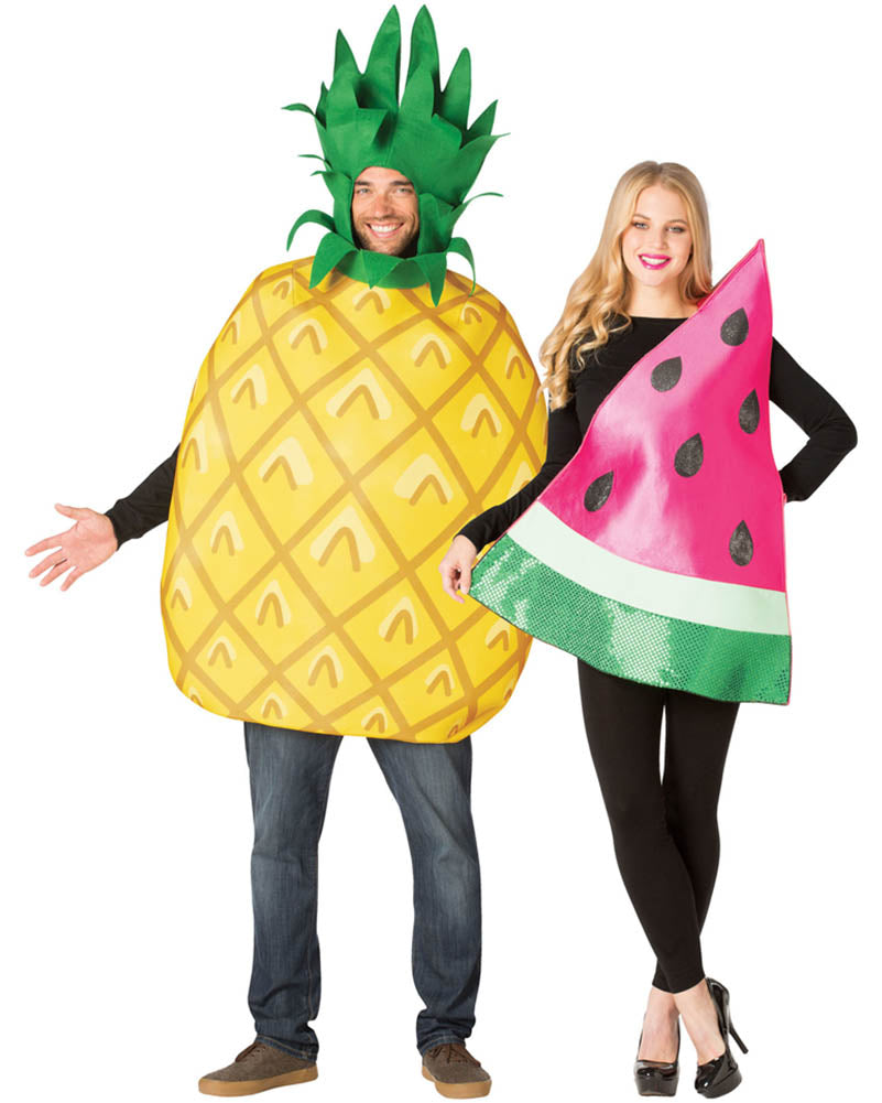 Pineapple and Watermelon Couples Adult Costume