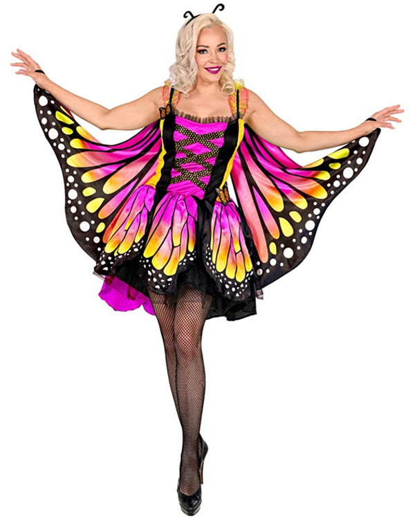Pink Butterfly Womens Costume