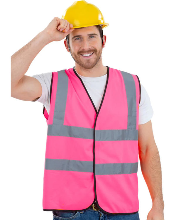 Pink Construction High Vis Adult Vest