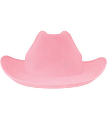 Pink Felt Cowgirl Hat with Tiara