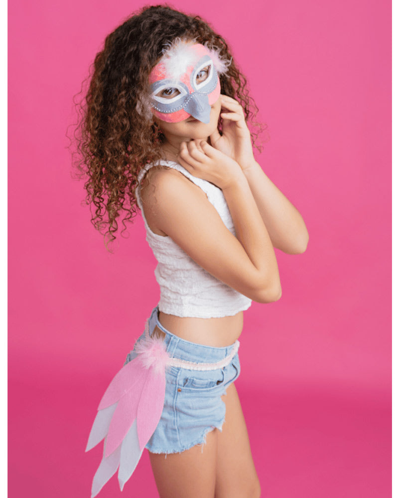 Pink Galah Deluxe Mask and Tail Set