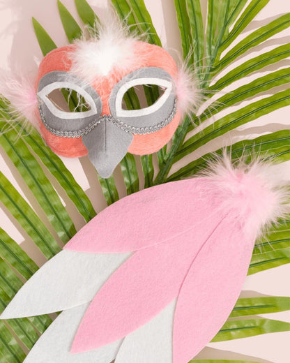 Pink Galah Deluxe Mask and Tail Set