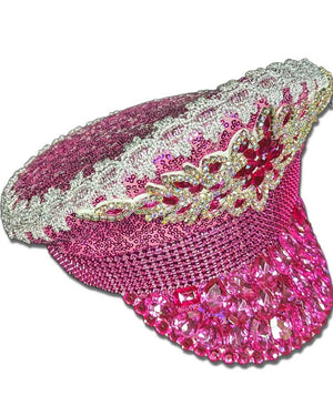 Pink Jeweled Festival Hat