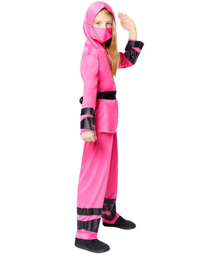Pink Ninja Girls Costume 4-6 Years