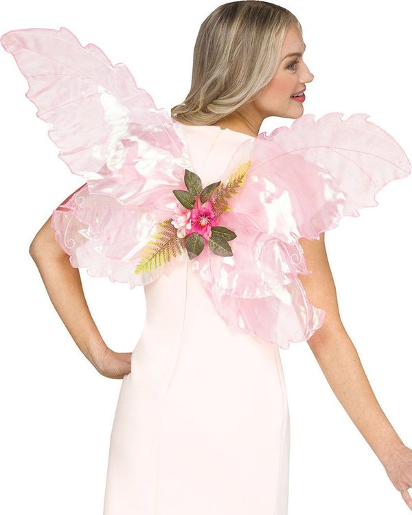 Pink Organza Fairy Wings