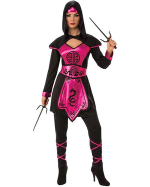 Pink Ninja Warrior Womens Costume