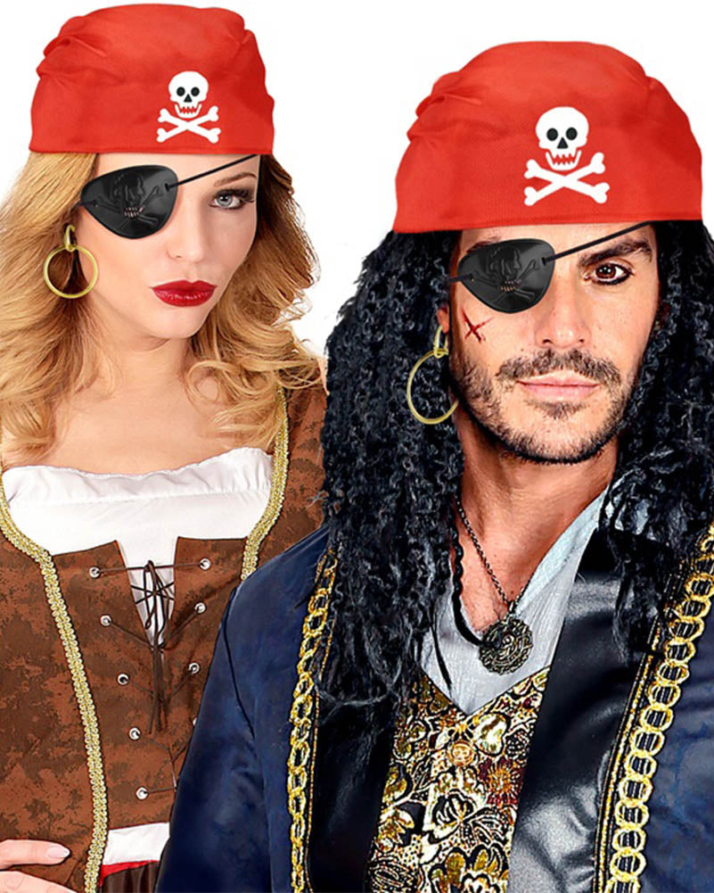 Pirate Bandana Eyepatch and Earring Set