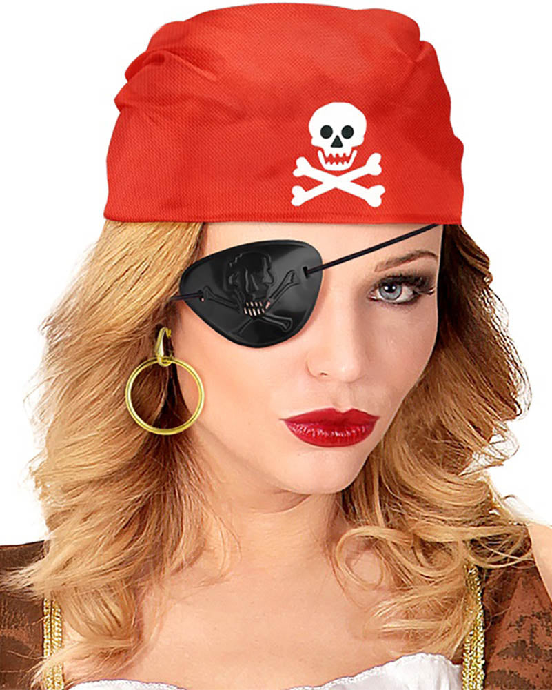 Pirate Bandana Eyepatch and Earring Set