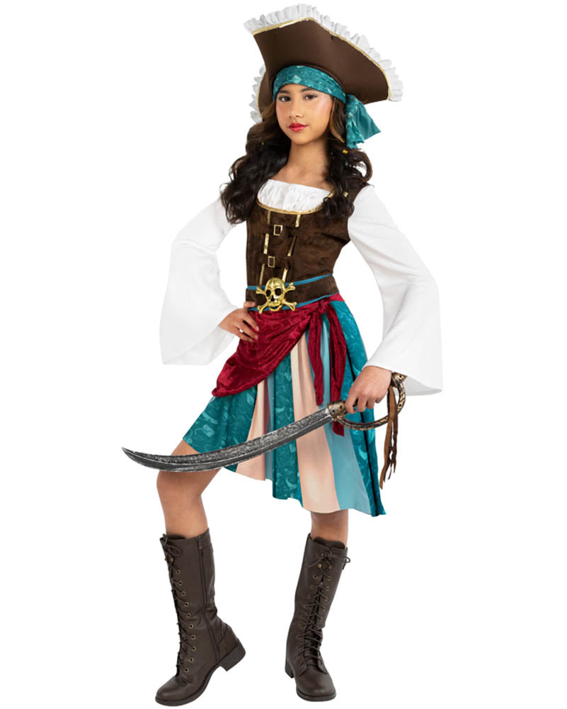 Pirate Captain Boho Girls Costume