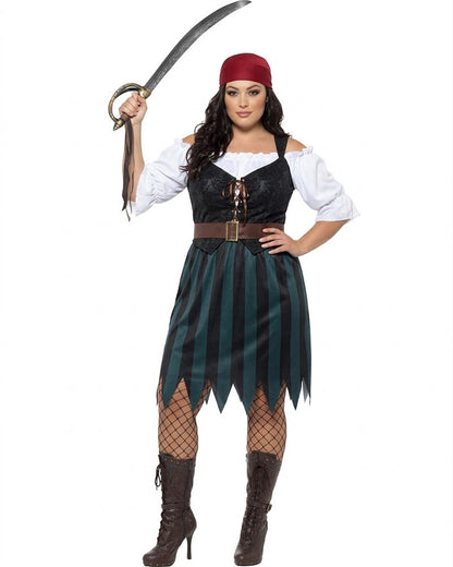 Pirate Deckhand Womens Plus Size Costume