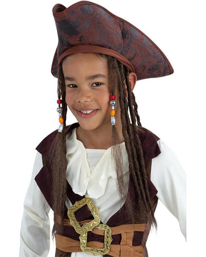 Pirate Kids Hat with Dreadlocks