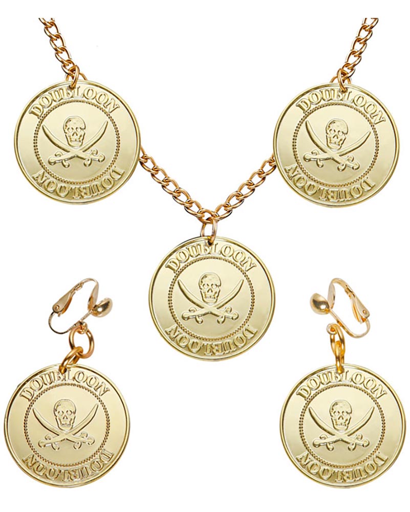 Pirate Necklace and Earrings Set