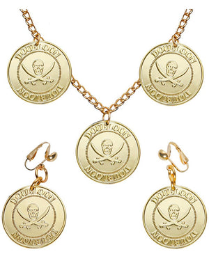 Pirate Necklace and Earrings Set