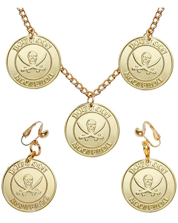 Pirate Necklace and Earrings Set
