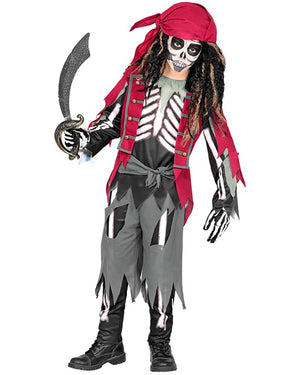 Pirate Skeleton Boys Costume