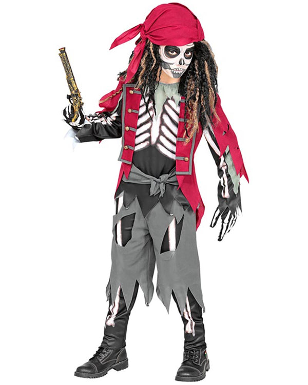 Pirate Skeleton Boys Costume