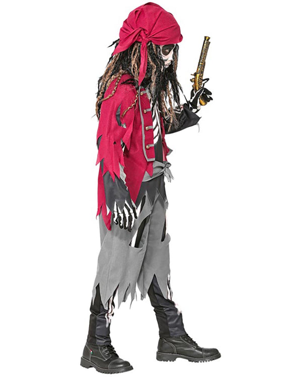 Pirate Skeleton Boys Costume