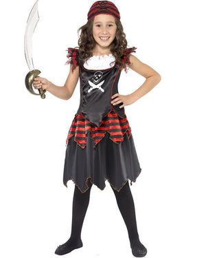 Pirate Skull and Crossbones Girl Costume