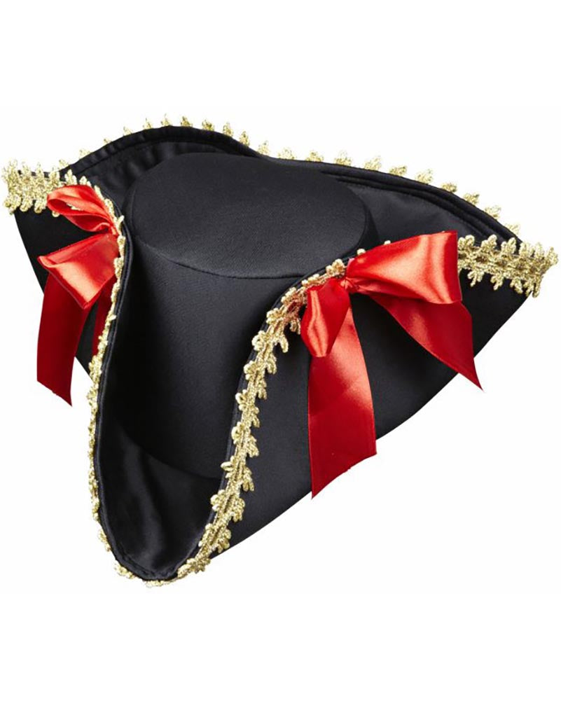 Pirate Tricorn Hat with Bows