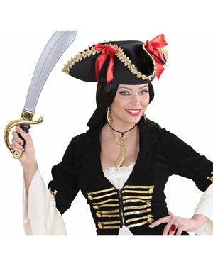 Pirate Tricorn Hat with Bows