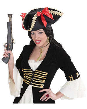 Pirate Tricorn Hat with Bows