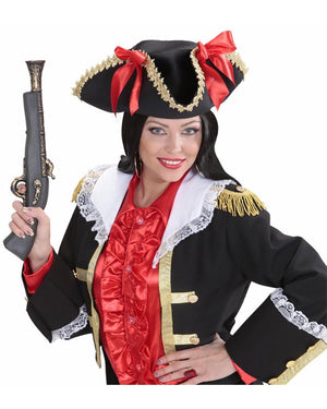 Pirate Tricorn Hat with Bows