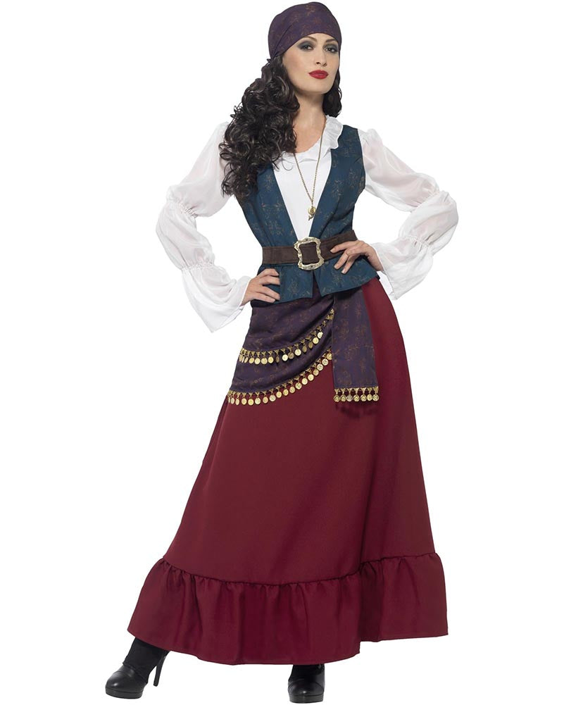 Pirate Buccaneer Beauty Deluxe Womens Costume