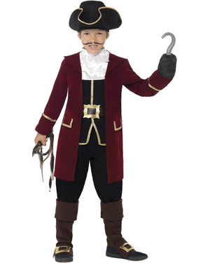 Pirate Captain Deluxe Boys Costume