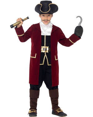 Pirate Captain Deluxe Boys Costume