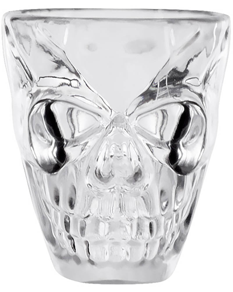 Plastic Shot Glasses Skull Pack of 4 For Halloween