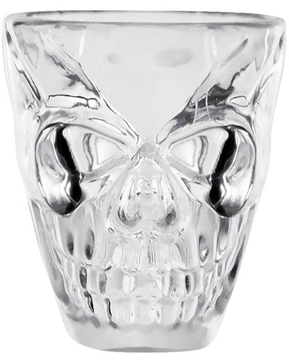 Plastic Shot Glasses Skull Pack of 4 For Halloween
