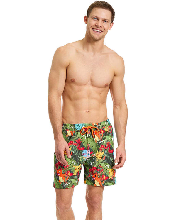 Pokemon Tropical Forest Opposuit Mens Swim Shorts