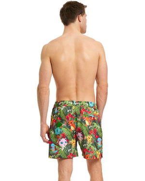 Pokemon Tropical Forest Opposuit Mens Swim Shorts