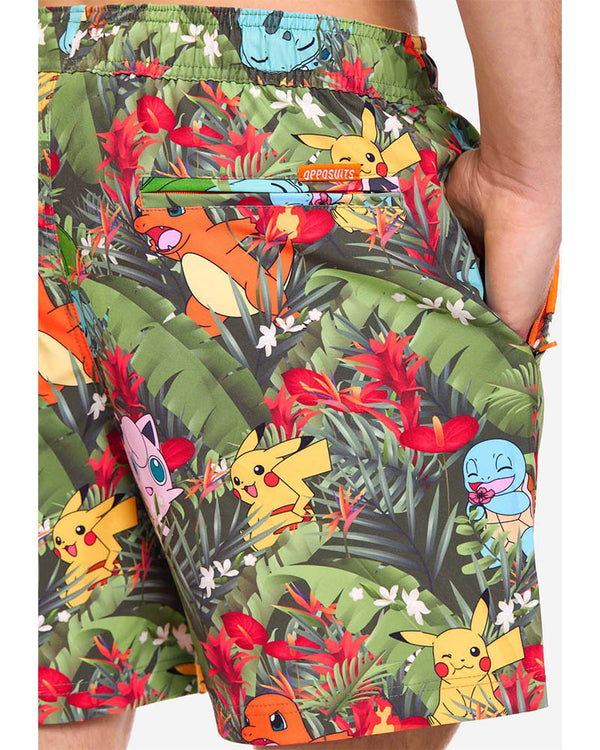 Pokemon Tropical Forest Opposuit Mens Swim Shorts