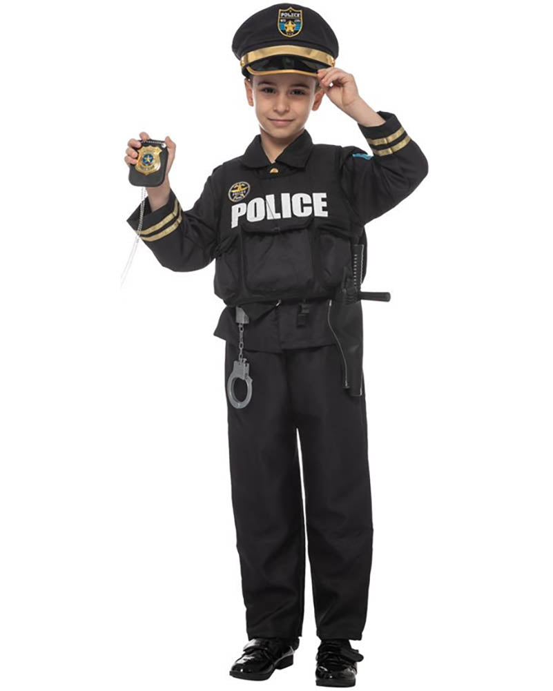 Police Uniform Boys Costume