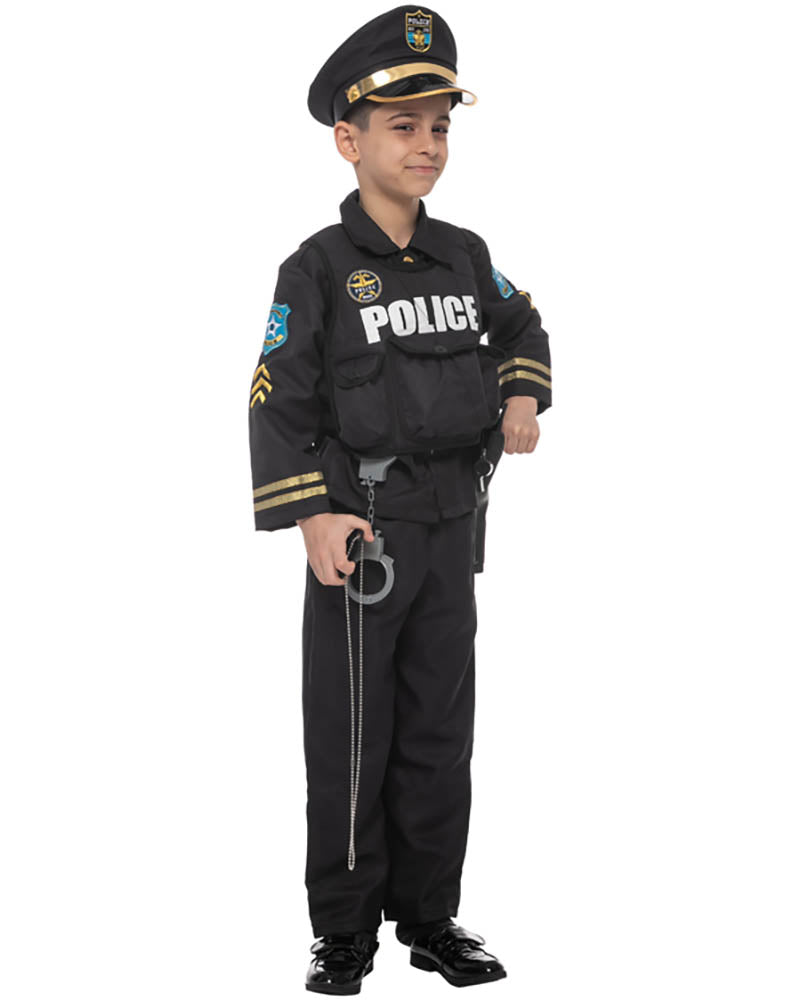 Police Uniform Boys Costume
