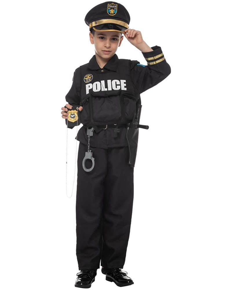 Police Uniform Boys Costume