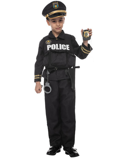 Police Uniform Boys Costume
